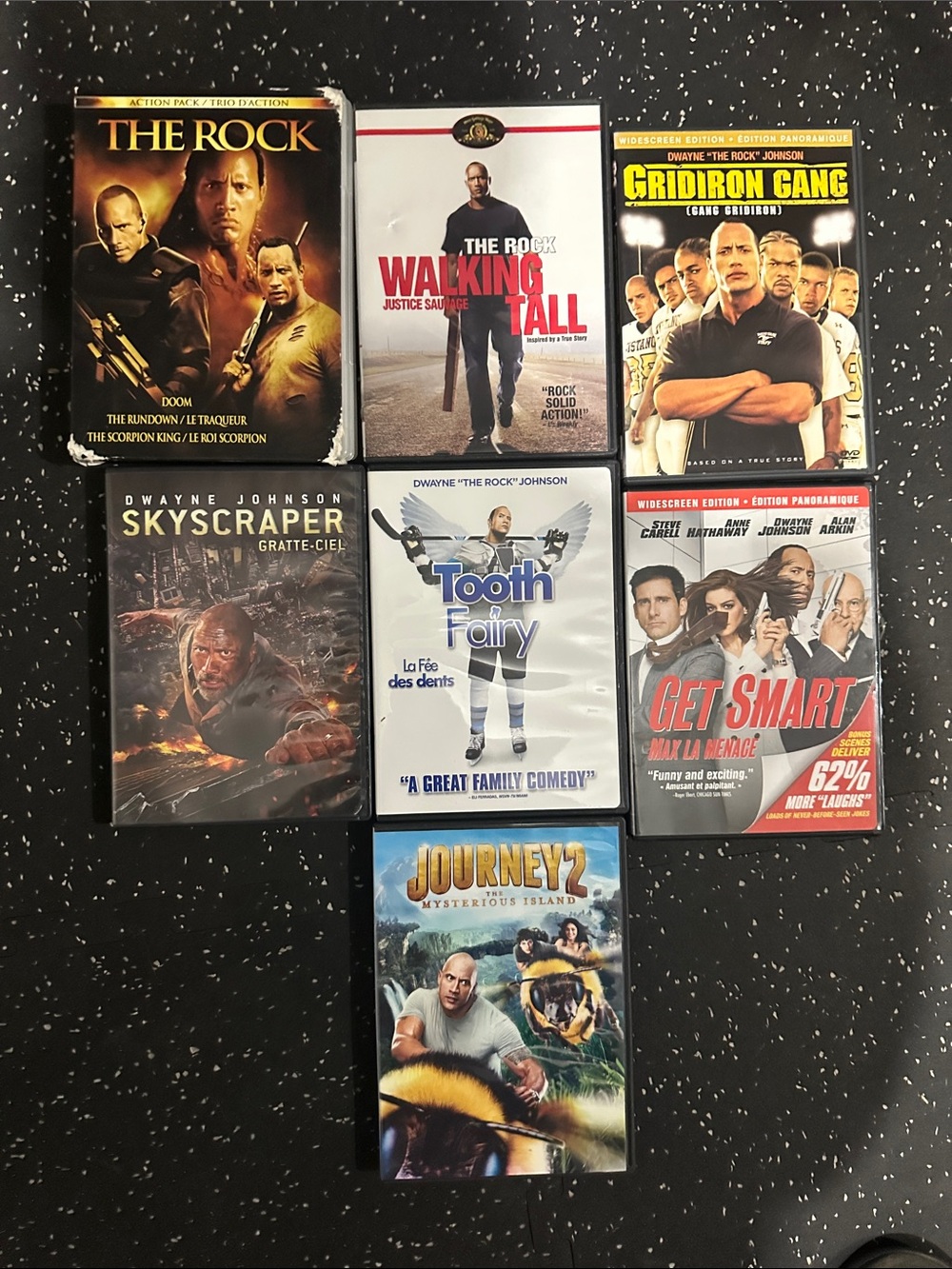 Dwayne Johnson The Rock Movies lot/bundle 9 DVD Collection